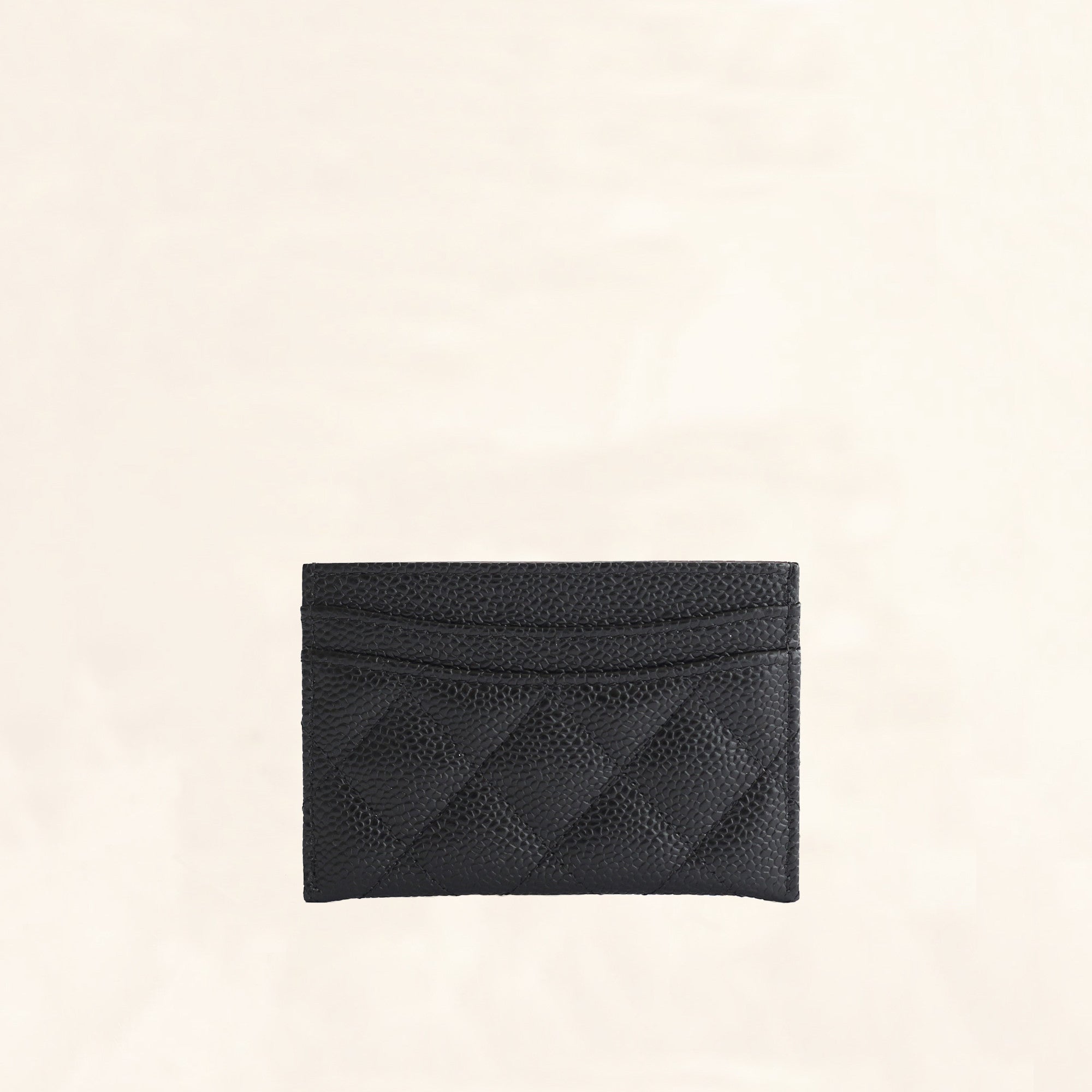 Chanel, Caviar Card Holder with SHW