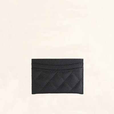 Chanel Pink Quilted Patent Leather Card Holder