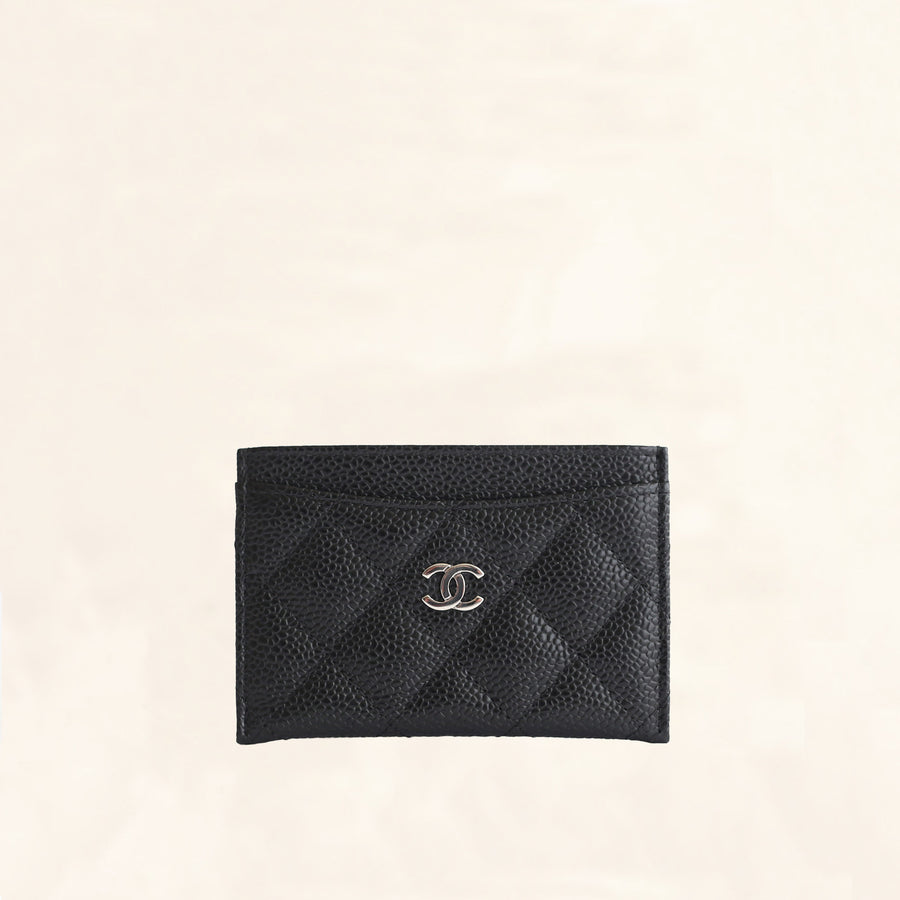 Chanel | Caviar Card Holder with SHW | One Size - The-Collectory 