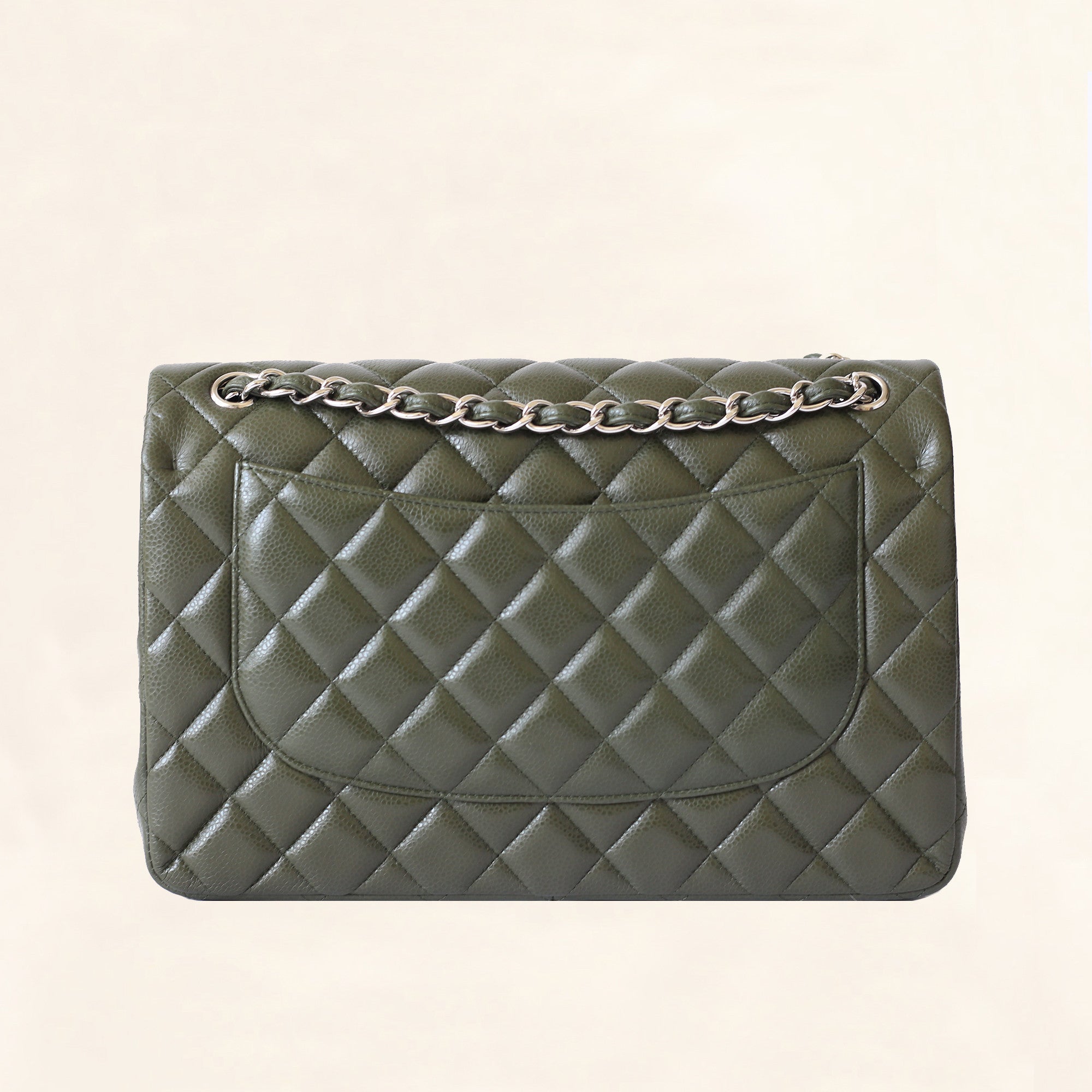 Chanel Collectors Menu Flap Clutch bag with card Black Green Dark green  Leather ref.151055 - Joli Closet