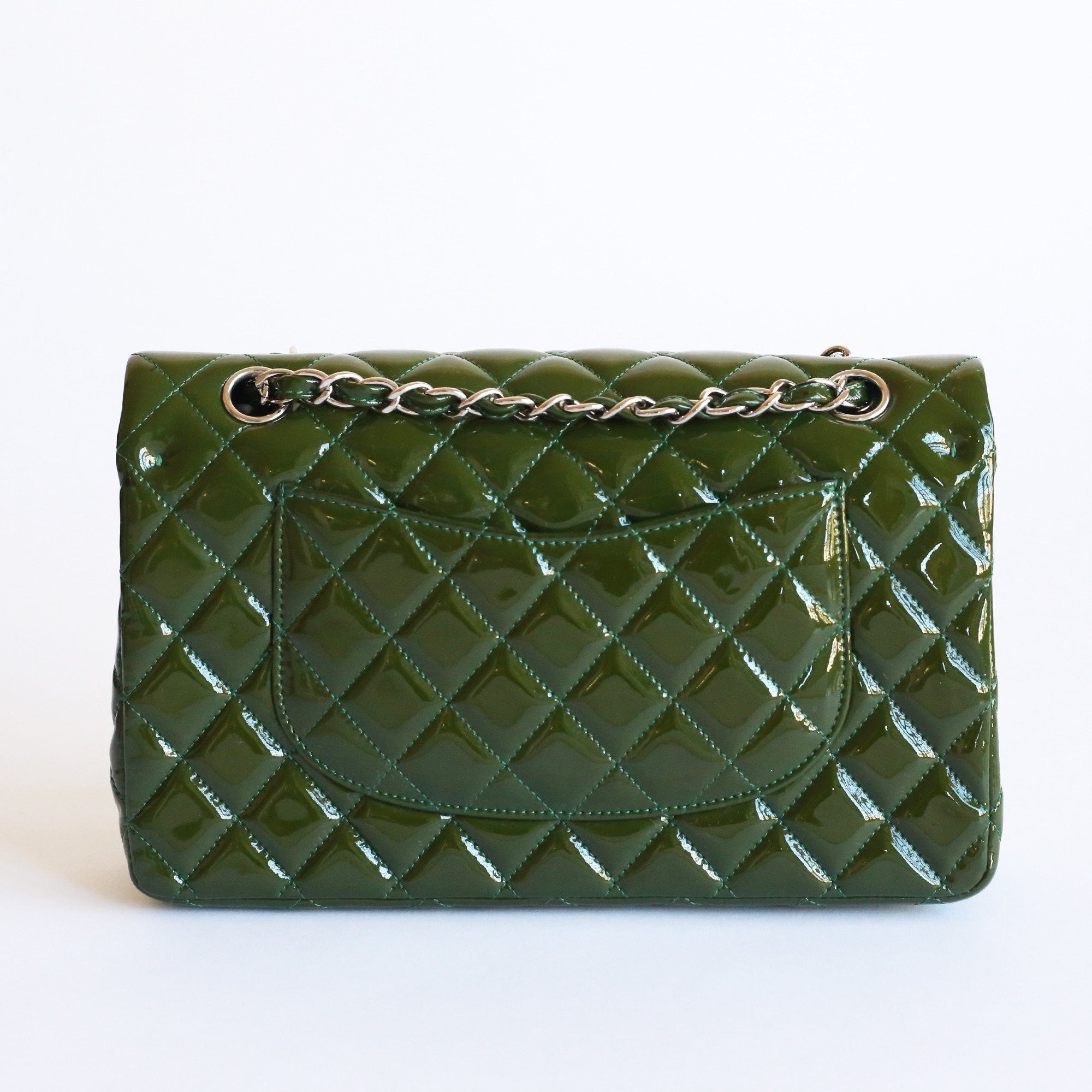 1992 Chanel Blsck Quilted Lambskin Vintage Small Classic Double
