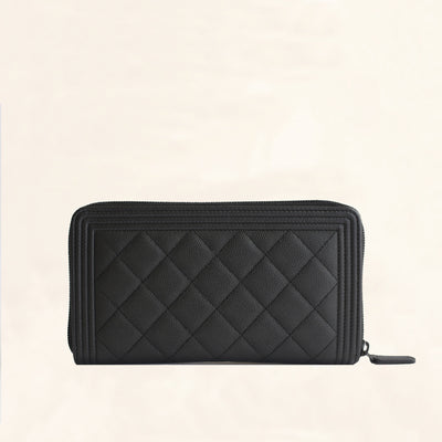 Chanel CC Zipper Wallet Large Caviar Leather – l'Étoile de Saint