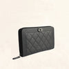 Chanel | Caviar So Black Boy Long Zip Wallet | Large - The-Collectory