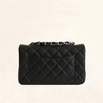 Chanel | Lambskin Classic Flap with Silver Hardware | Mini - The-Collectory