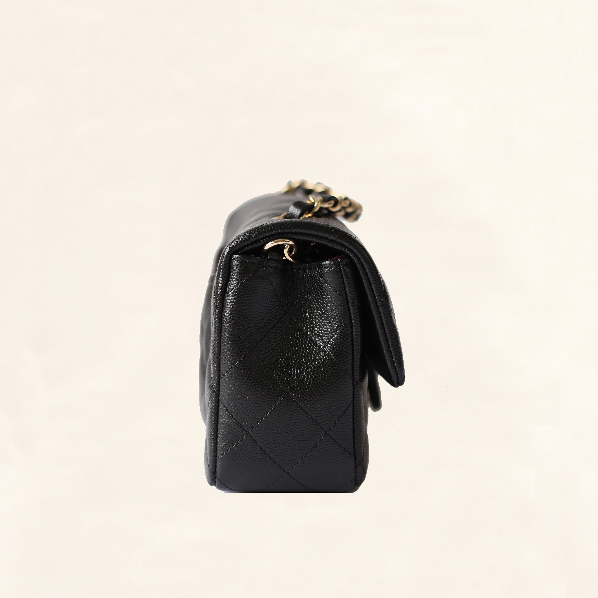 Chanel  Mini Square Classic Flap Bag  Black Caviar  GHW  Bagista