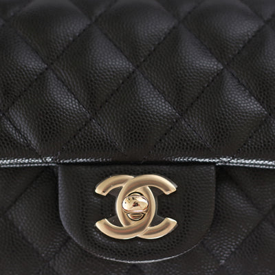 Chanel Mini Flap Bag Black Gold  Nice Bag