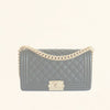 Chanel | Caviar Leather Boy Flap Bag  | Old Medium - The-Collectory 