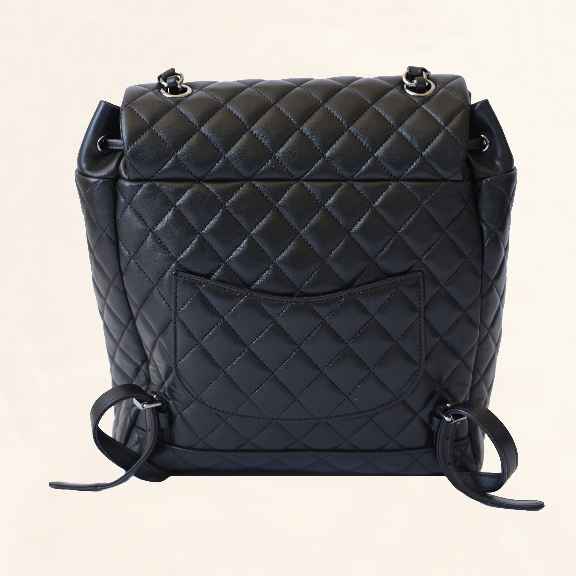 authentic chanel black quilted leather large backpack Chanel | Quilted Lambskin Urban Spirit Backpack