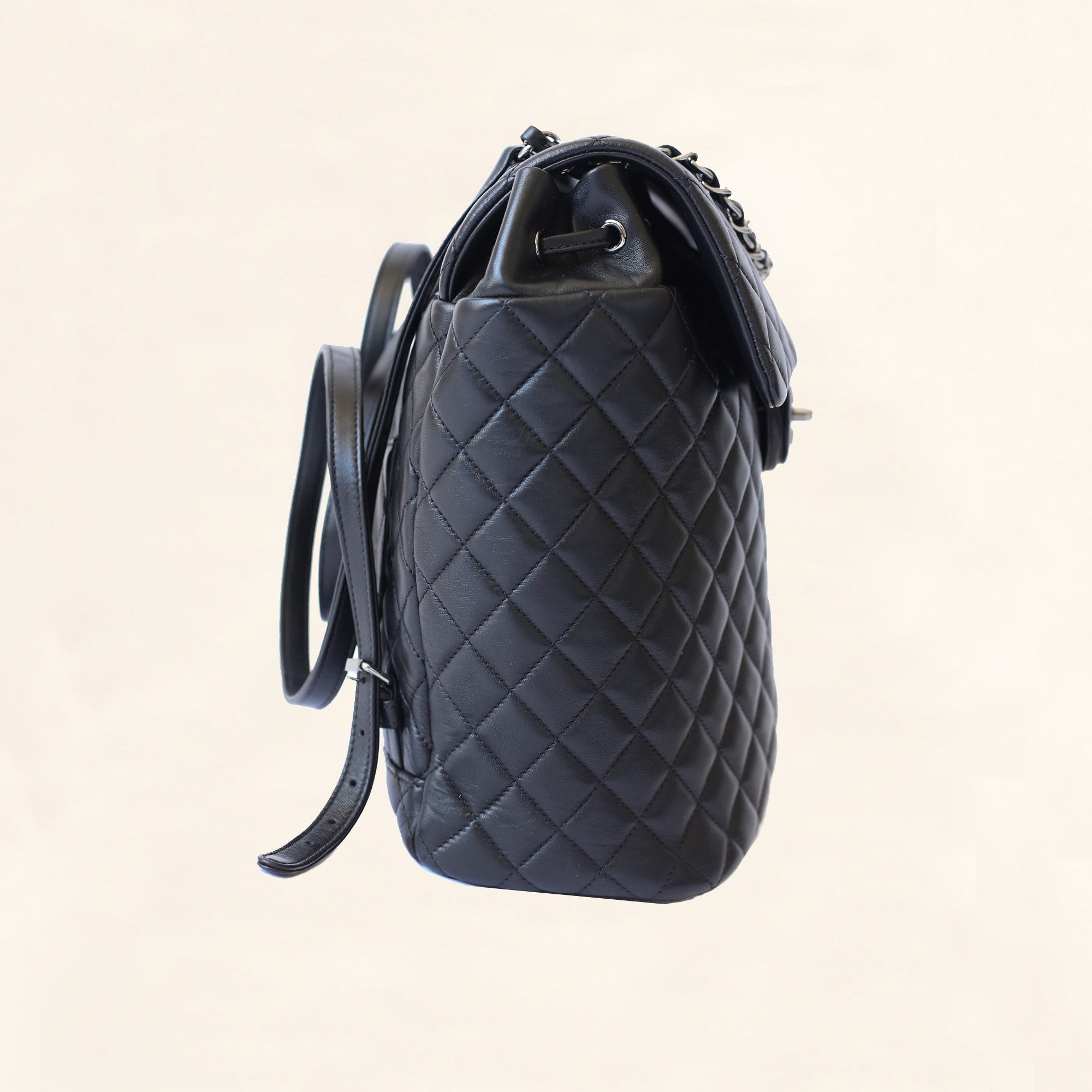 Chanel Urban Spirit Backpack Quilted Lambskin Silver-tone Large - US