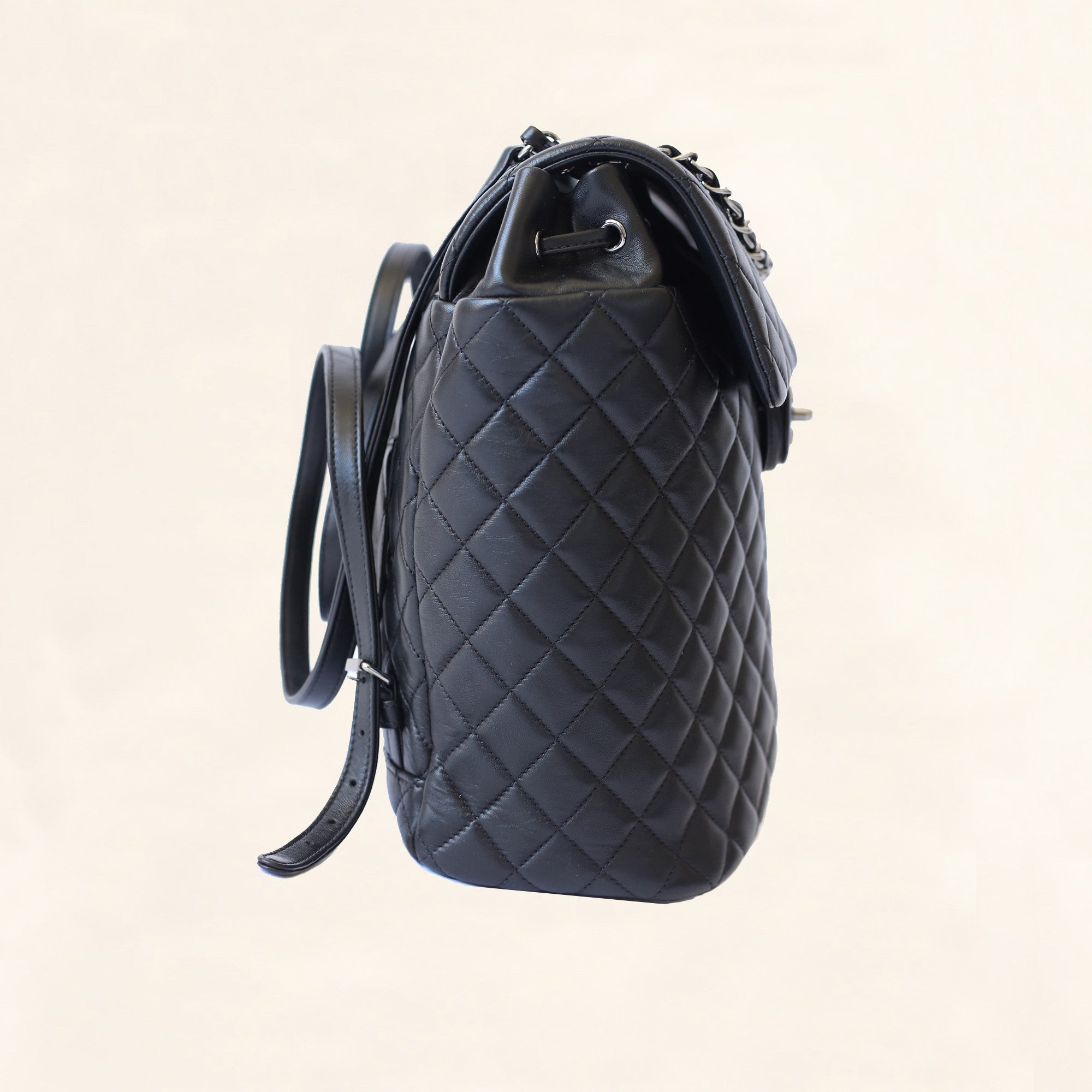 chanel black quilted leather large backpack Chanel | Quilted Lambskin Urban Spirit Backpack