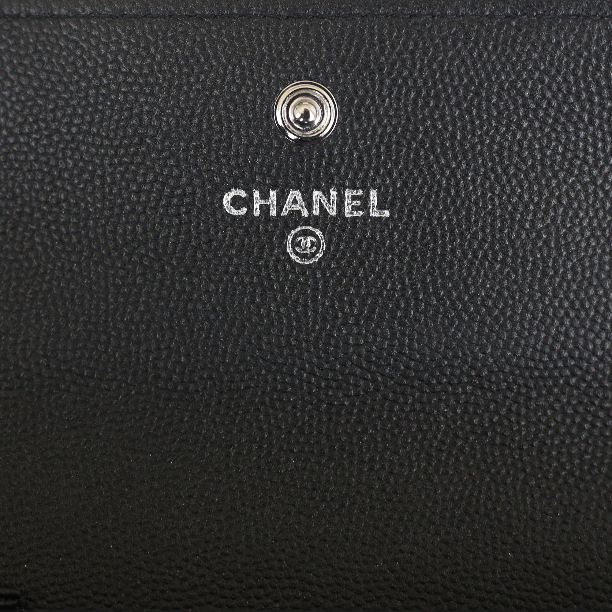 Chanel Heart Wallet on Chain WOC Light Blue Lambskin Aged Gold Hardware