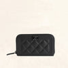 Chanel | So Black Caviar Boy Zip Wallet | Small/Medium - The-Collectory 
