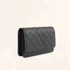 Chanel | Calfskin Classic So Black Wallet on Chain | WOC - The-Collectory