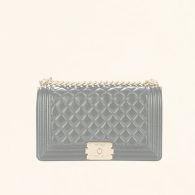 Chanel | Quilted Lambskin Boy Flap Bag  | Old Medium - The-Collectory