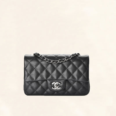 Chanel | Caviar Mini Rectangular Flap Bag | Black - The-Collectory