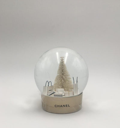 Chanel | Snow Globe Christmas Tree & Presents | Large - The-Collectory
