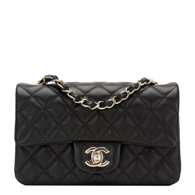 Chanel Metallic Gold Quilted Lambskin Mini Square Classic Single Flap Bag  Black Hardware, 2021 Available For Immediate Sale At Sotheby's