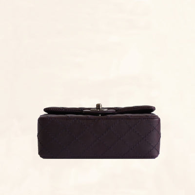 Chanel | Caviar Rectangular Classic Flap in Purple | Mini - The-Collectory