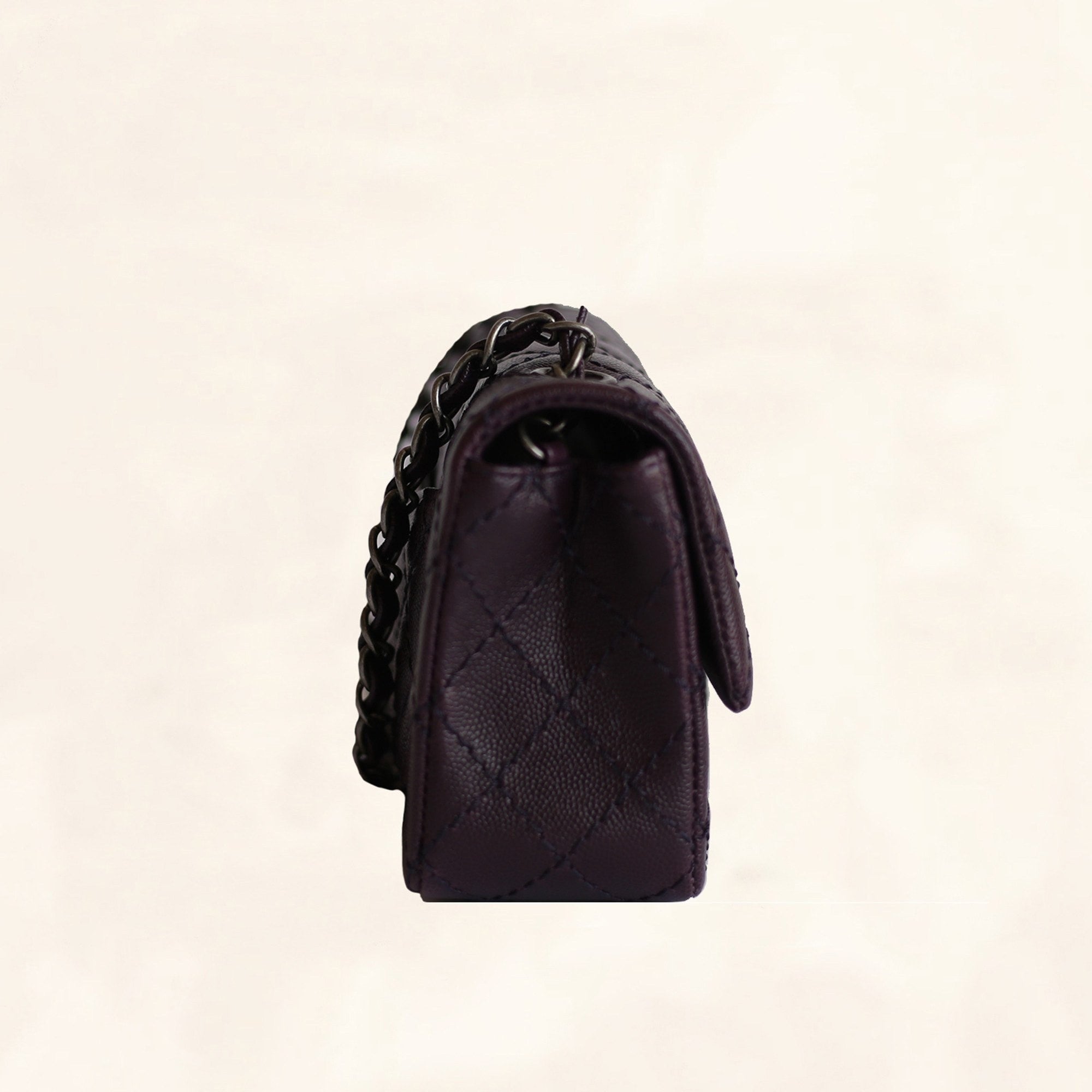 purple mini chanel bag authentic