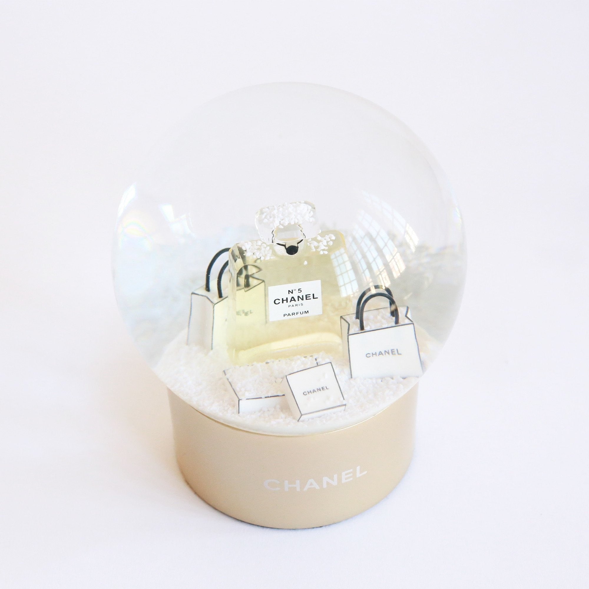 Chanel, Snow Globe Christmas Tree Perfume and Presents