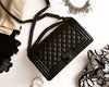 Chanel | Aged Calfskin So Black Boy Bag | Medium - The-Collectory 