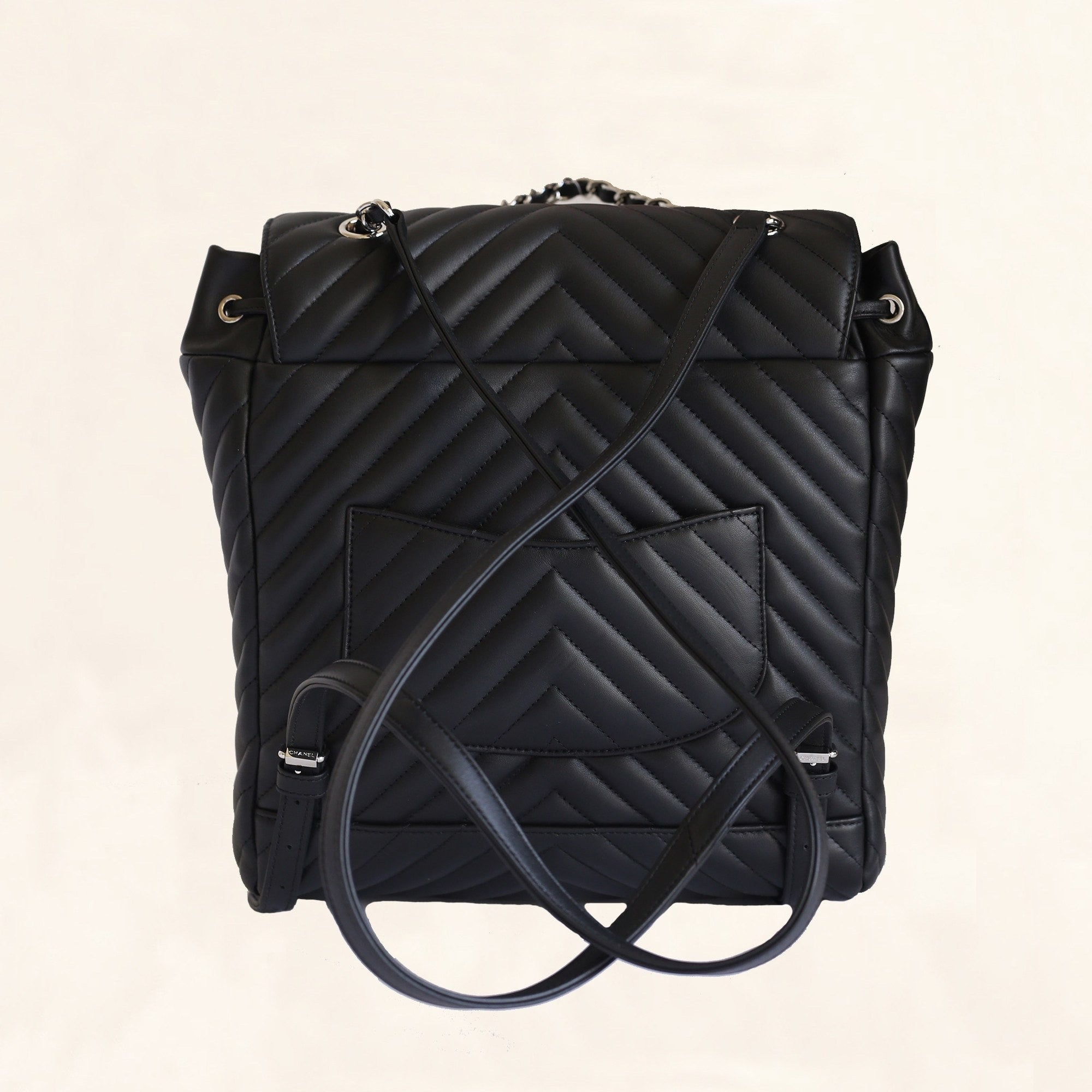 Chanel | Chevron Urban Spirit Backpack with Silver Hardware