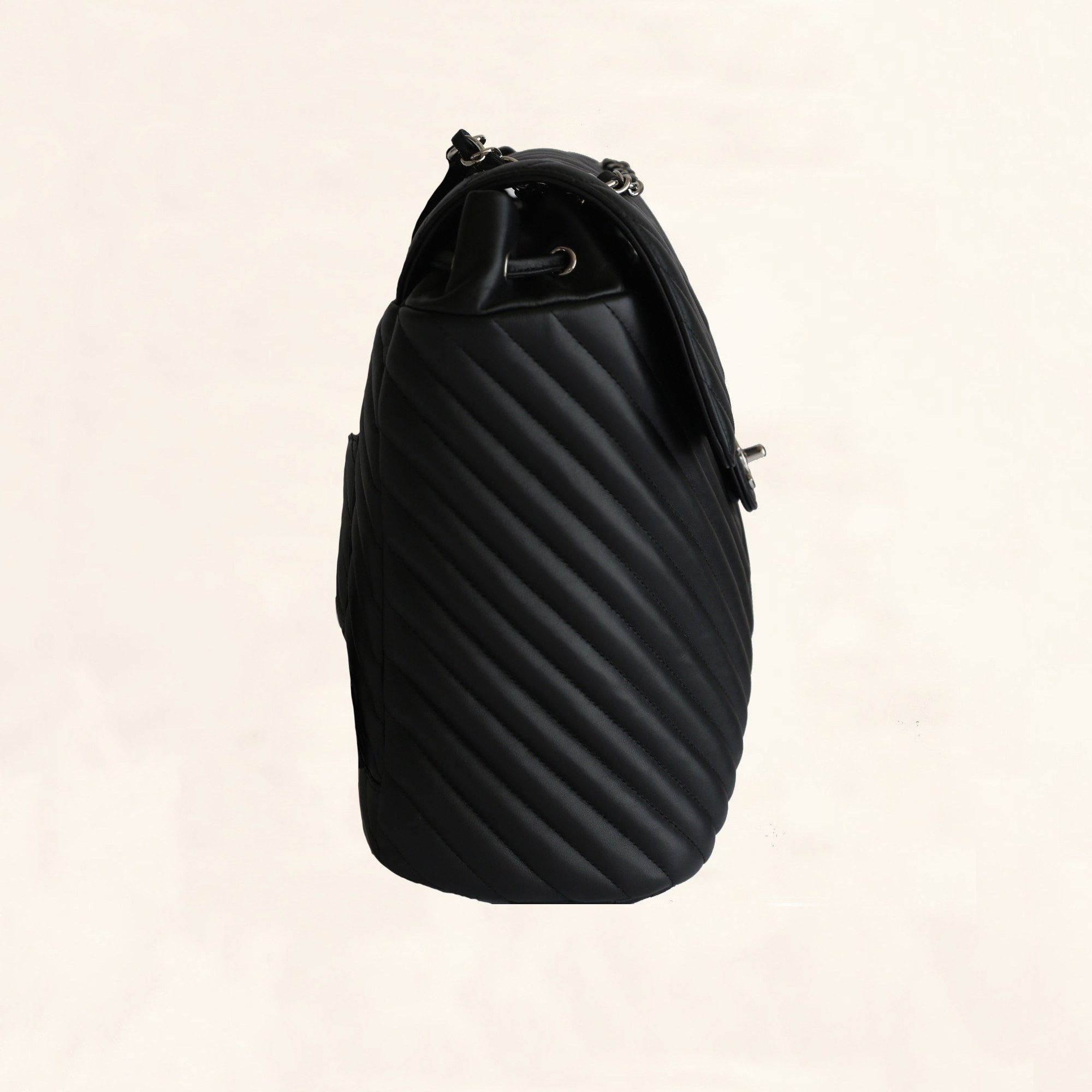 chevron textured faux leather backpack Chanel | Chevron Urban Spirit Backpack with Silver Hardware