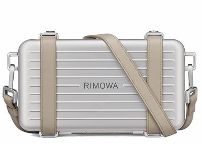 Dior x RIMOWA Personal Clutch On Strap Aluminium Silver in