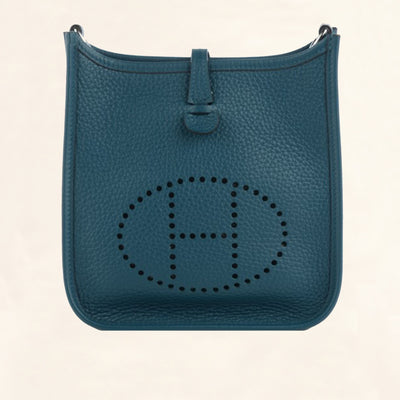 Hermès | Clemence Evelyne III in Colvert Turquoise | PM - The-Collectory