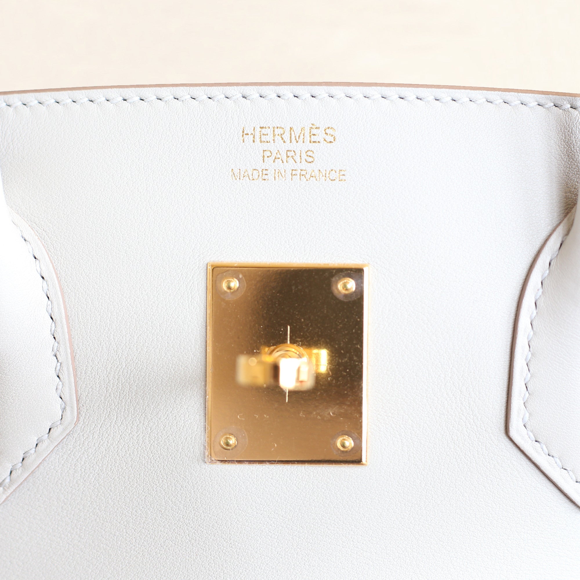Hermès HERMES BIRKIN BAG 35 Pearl Grey Leather ref.783368 - Joli Closet