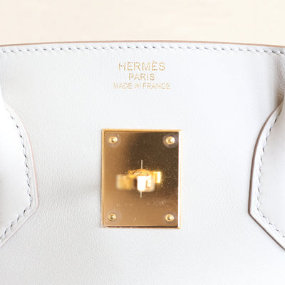 Hermès |Gris Perle Swift Birkin with Gold Hardware| 35 - The-Collectory