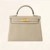 Hermès | Trench Togo Retourne Kelly - Gold Hardware | 32 - The-Collectory
