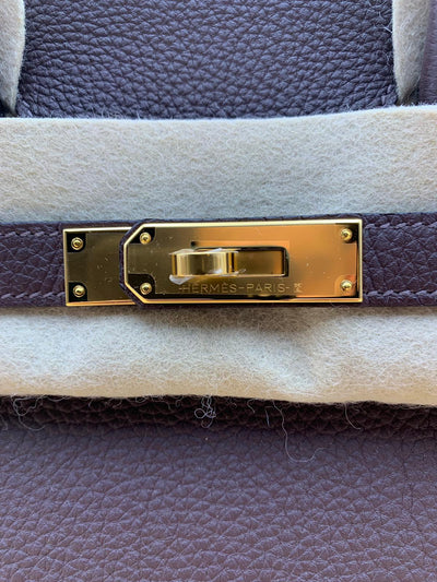 Hermes Birkin Handbag Chocolate Togo with Gold Hardwa… - Gem