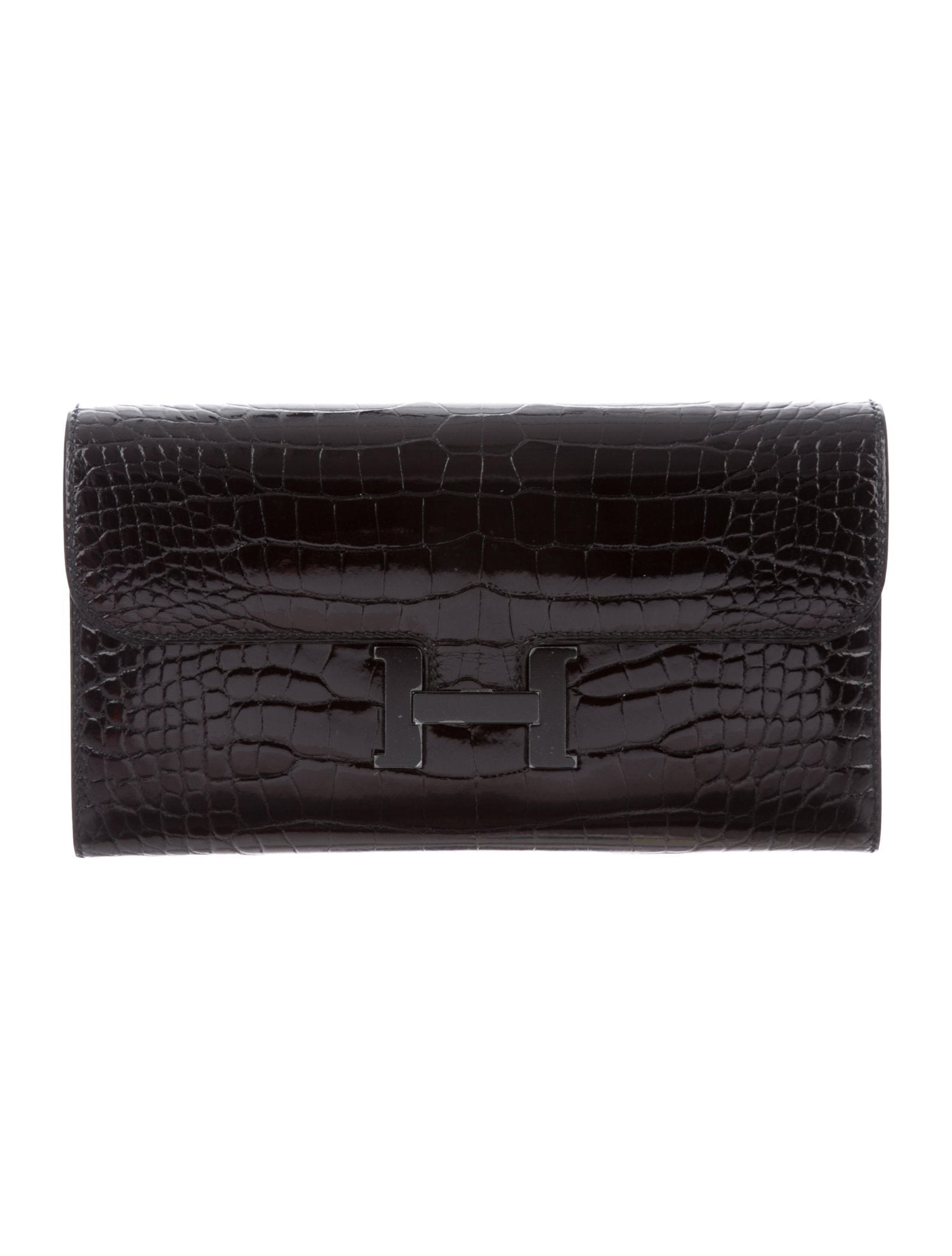 Hermes | So Black Alligator Constance Wallet - The-Collectory
