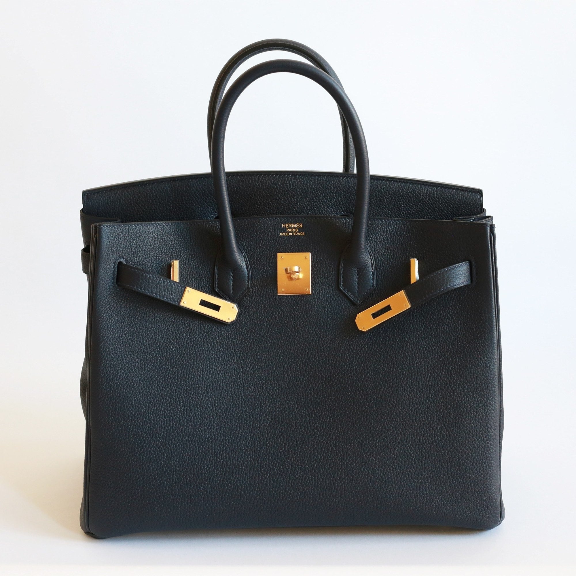 Hermès Birkin Bag 30cm in Bleu Nuit Togo Leather with Gold
