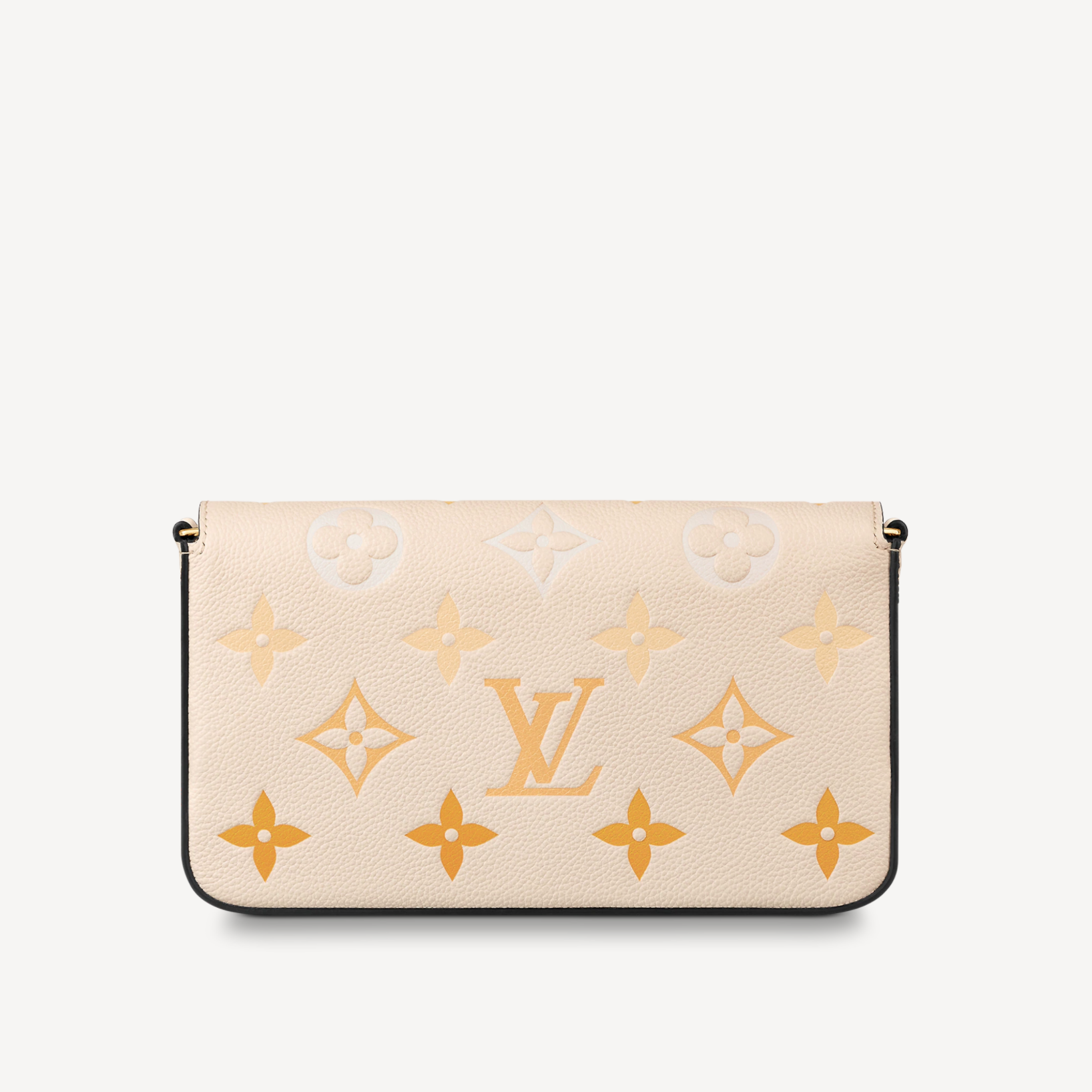 Louis Vuitton Yellow & Pink Leather Monogram Pouch Utility