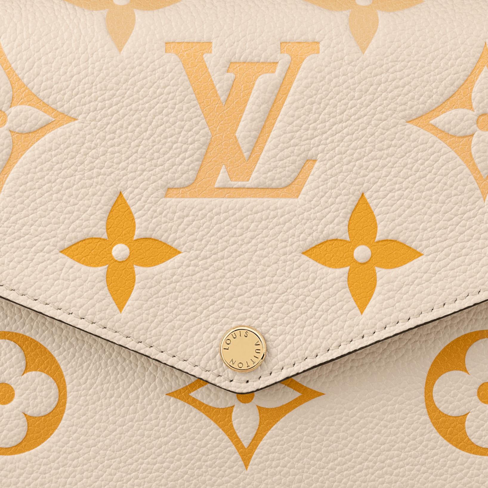 Louis Vuitton Limited Edition Cream/Saffron Giant Monogram
