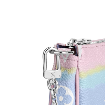 Louis Vuitton Mini Pochette Accessories LV Escale Pastel in Coated  Canvas/Cowhide Leather with Silver-tone - US