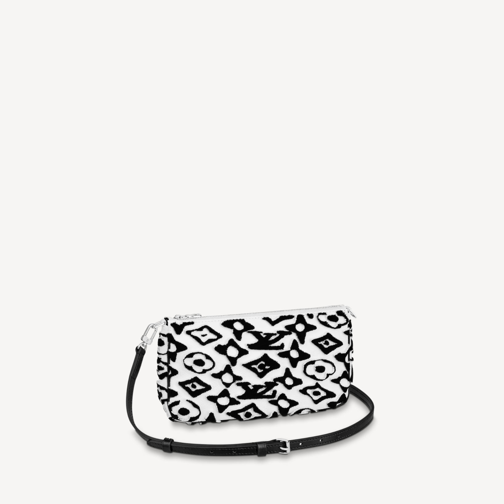 Pochette accessoire patent leather handbag Louis Vuitton White in