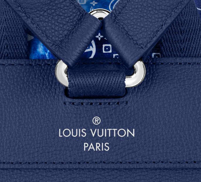 Louis Vuitton Christopher MM Backpack Bag Bandana Blue M20554