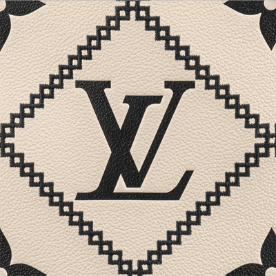 Louis Vuitton Embroidered Cream Neverfull LV M46039