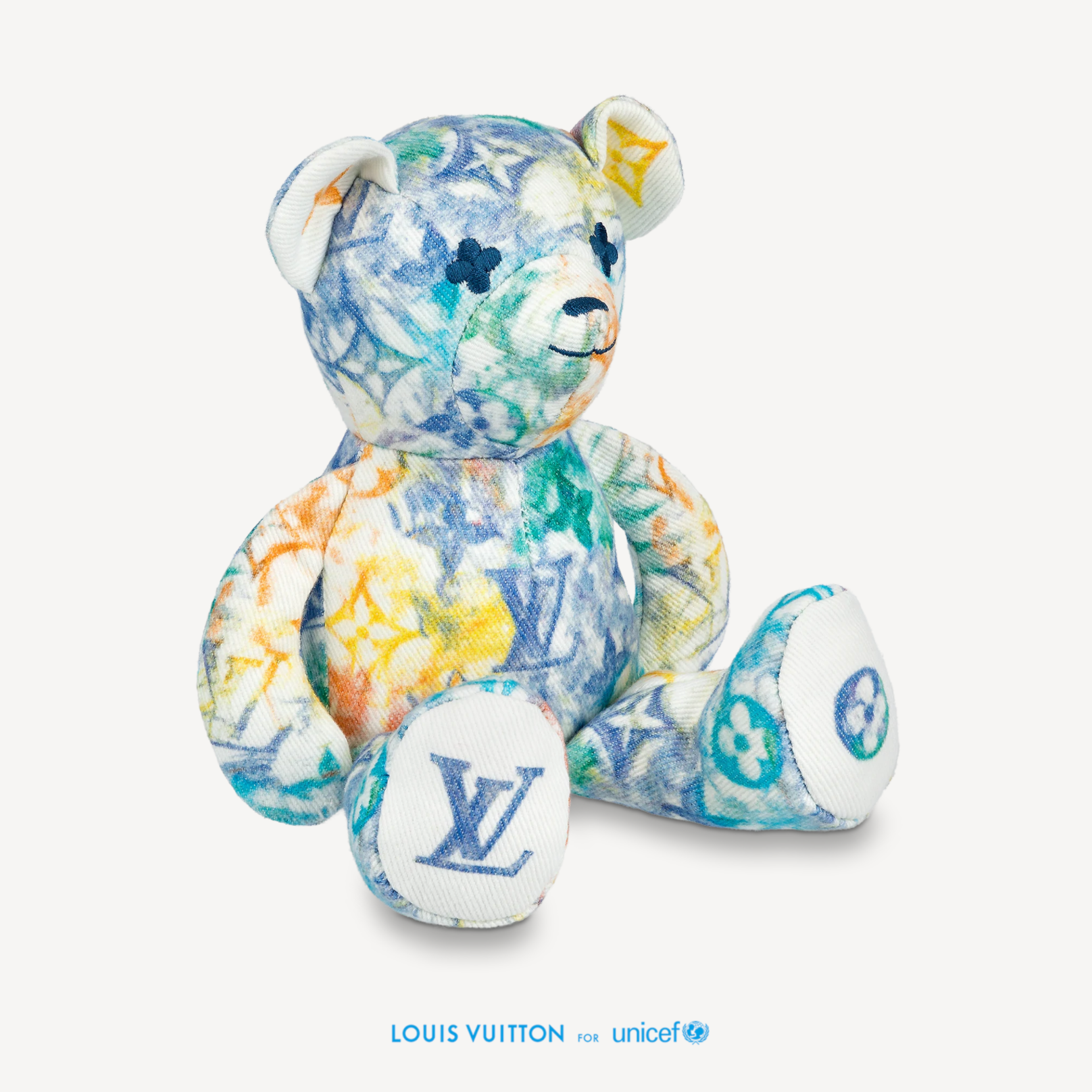 Louis Vuitton Multicolor Monogram Cotton Doudou Louis Teddy Bear