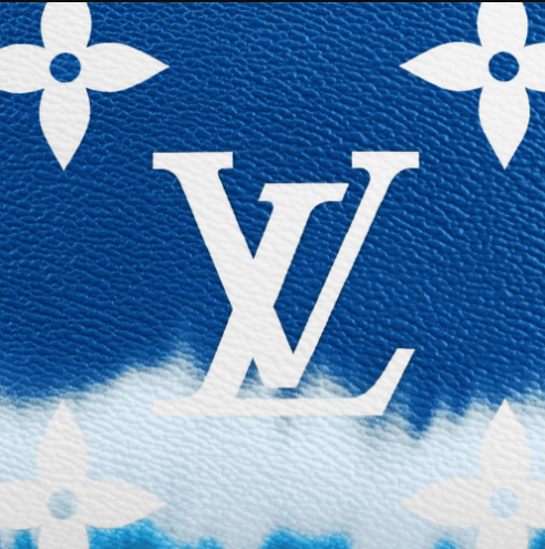 Louis Vuitton Monogram Giant Escale Cosmetic Pouch In Blue for