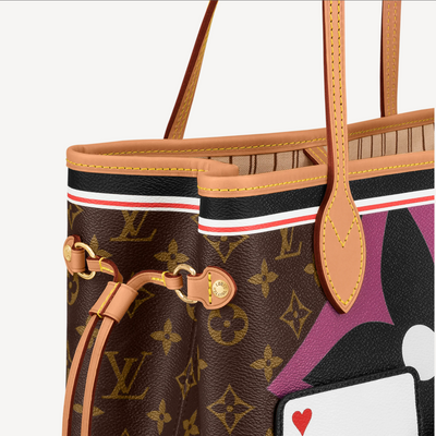 UNUSED LOUIS VUITTON M57462 Game On Monogram Neverfull MM Playing Cards  Tote Bag