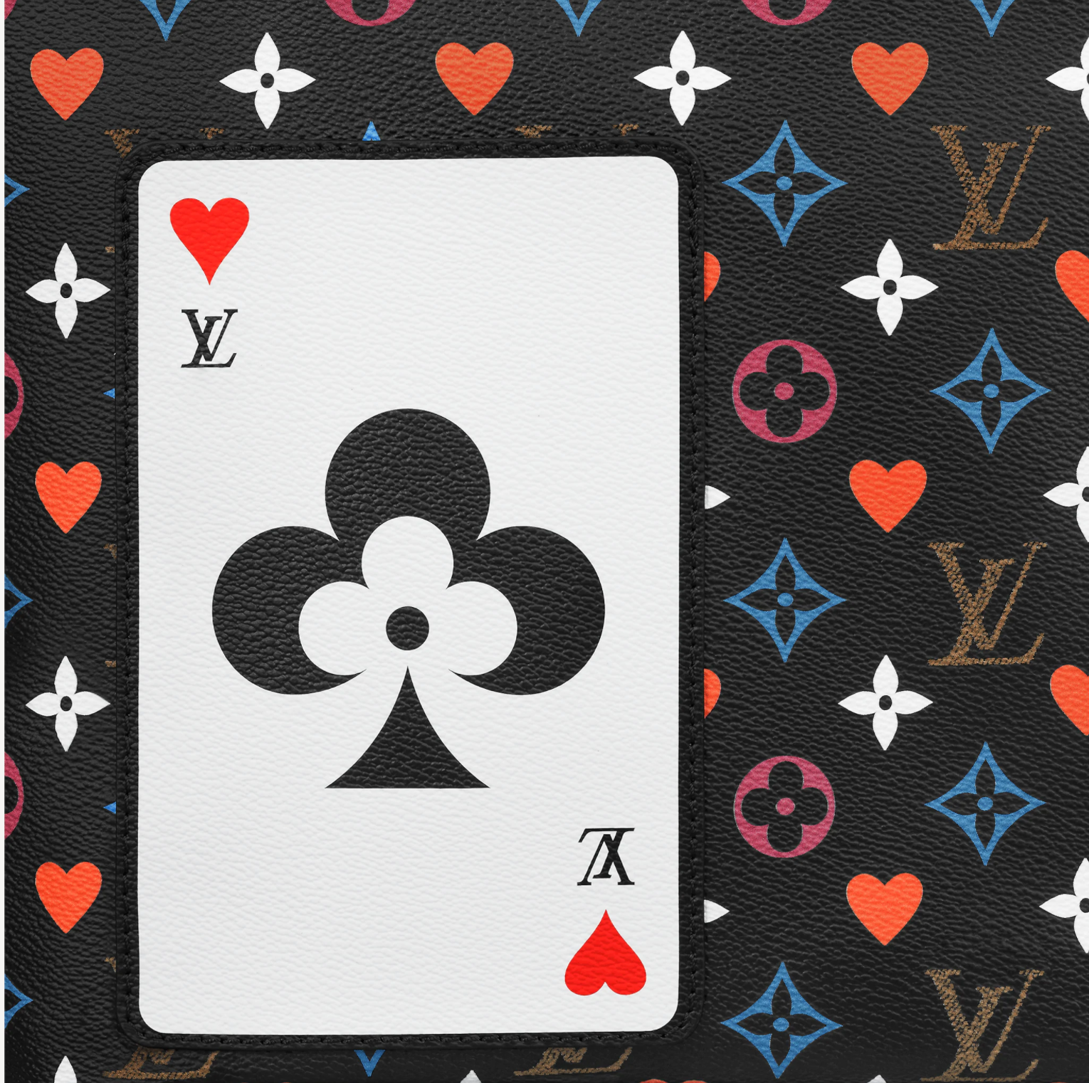 Louis Vuitton Poker White Multicolor Game On Monogram Neverfull MM 861870