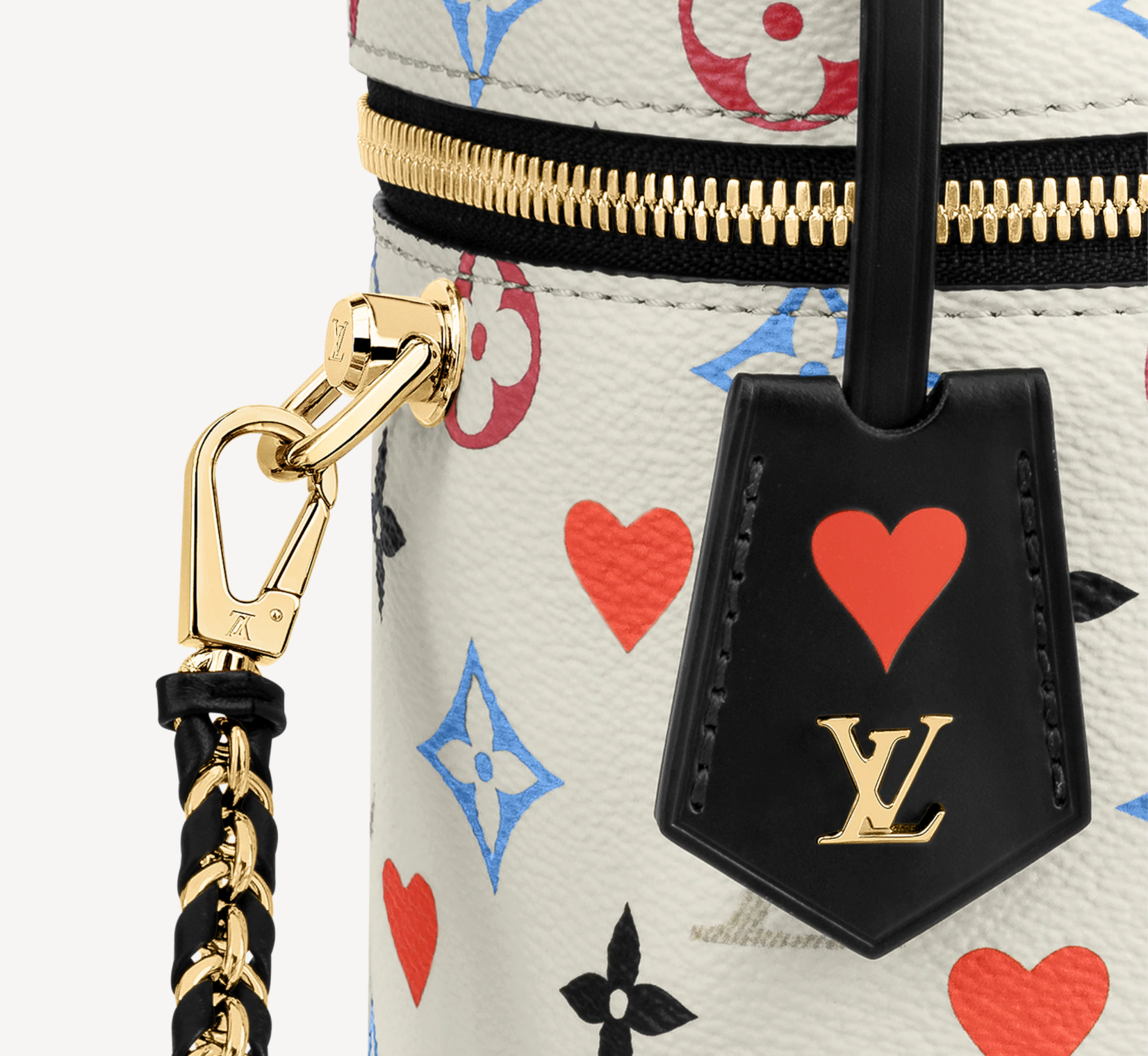 Louis Vuitton Game On Vanity PM White Heart Monogram LV Top Handle Shoulder  Bag