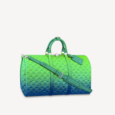 Louis Vuitton Keepall Bandouliere Embossed Travel Bag