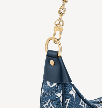 NEW Louis Vuitton Denim Loop Bag Blue/White M81166 with box, tag