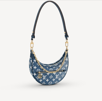 Louis Vuitton Monogram Jacquard Denim Loop Bleu