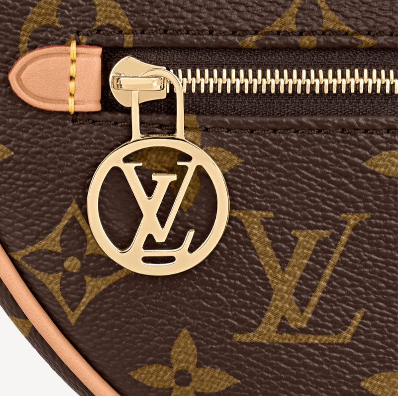 Louis Vuitton Ebene Monogram Coated Canvas Loop Bag Gold Hardware